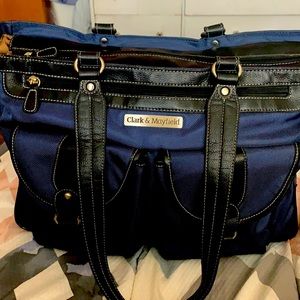 Navy Blue Clark&Mayfield Laptop Bag
